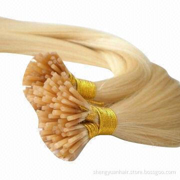 Italian keratin I-tip prebonded virgin Remy human hair extensions